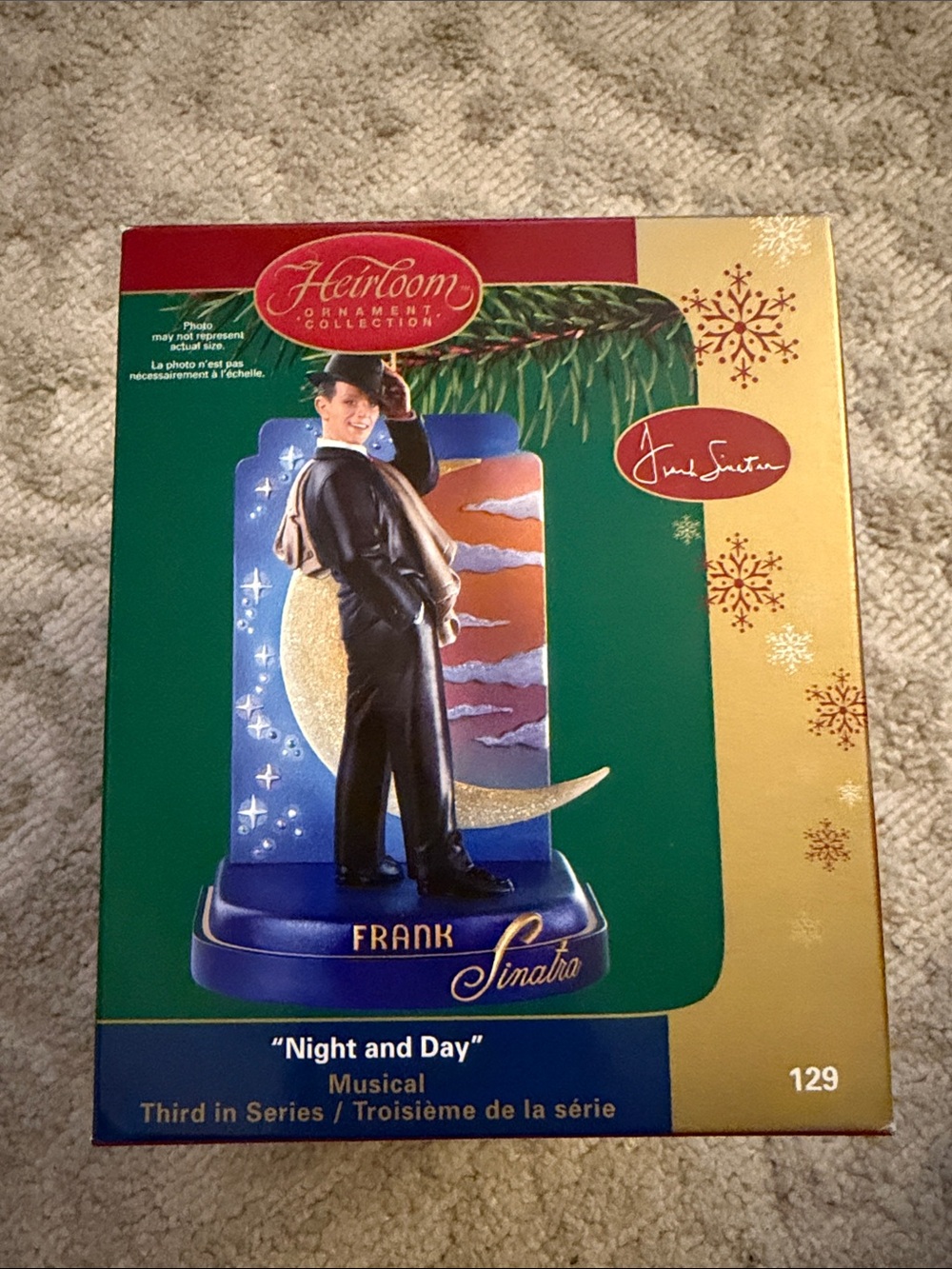 Carlton Heirloom Frank Sinatra Night and Day Christmas 2006 ornament